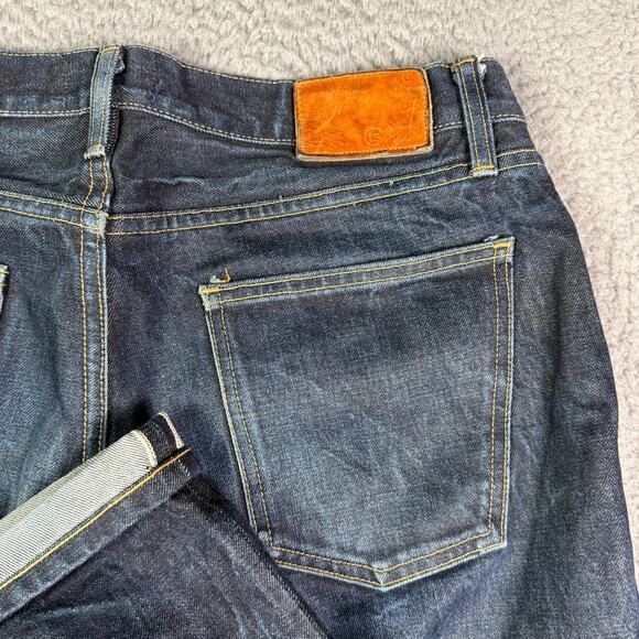 Taylor Stitch Democratic Jeans Mens 34x36 Selvedge White Oak Cone Denim Straight - Picture 1 of 11